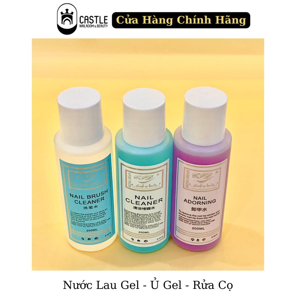 Nước Lau Gel, Ủ Gel, Rửa Cọ 200ml - Mingshan
