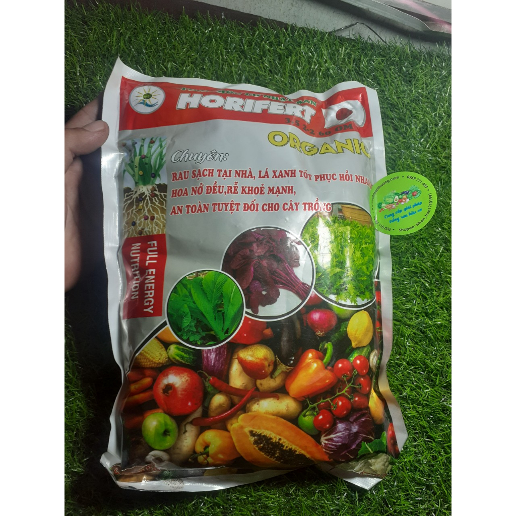 Phân Hữu Cơ Nhật 60% ( Gói 1Kg) Chuyên Dùng Cây Ăn Trái, Rau, Lá Xanh, Đẹp Trái, Cung Cấp Trung Vi Lượng Cho Cây