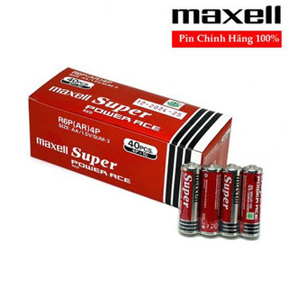 Hộp 40 viên Pin AA Maxell super power ace R6P chính hãng
