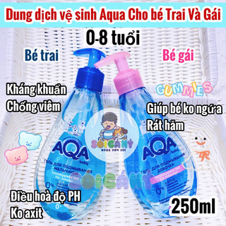 Dung dịch vệ sinh AQA cho bé TRAI và Gái