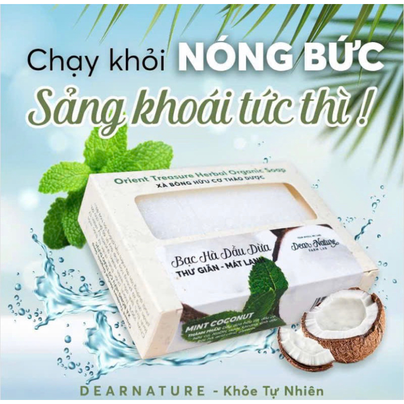 Xà bông cục thiên nhiên chính hãng brand Dear Nature
