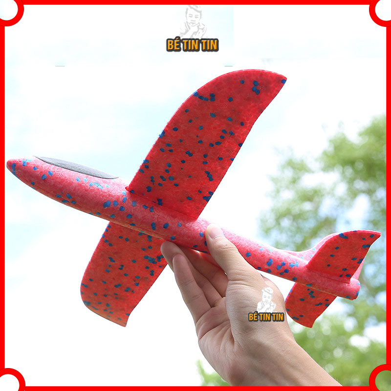 Đồ chơi máy bay mô hình ném tay, ✈ máy bay phóng bằng tay loại lớn (Giao màu ngẫu nhiên)