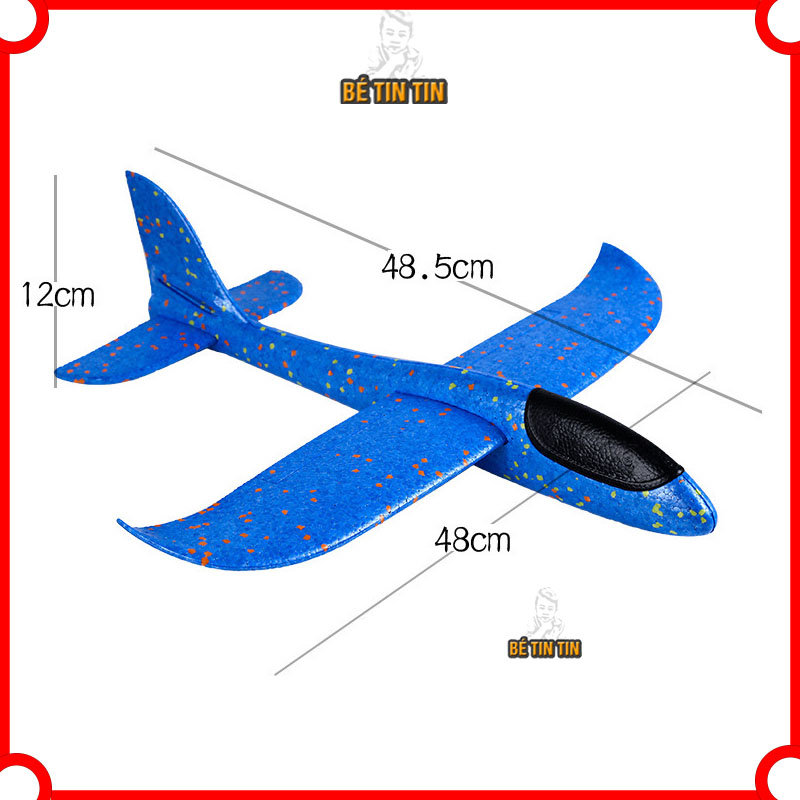Đồ chơi máy bay mô hình ném tay, ✈ máy bay phóng bằng tay loại lớn (Giao màu ngẫu nhiên)