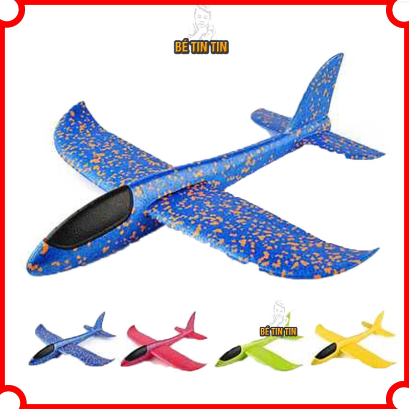 Đồ chơi máy bay mô hình ném tay, ✈ máy bay phóng bằng tay loại lớn (Giao màu ngẫu nhiên)