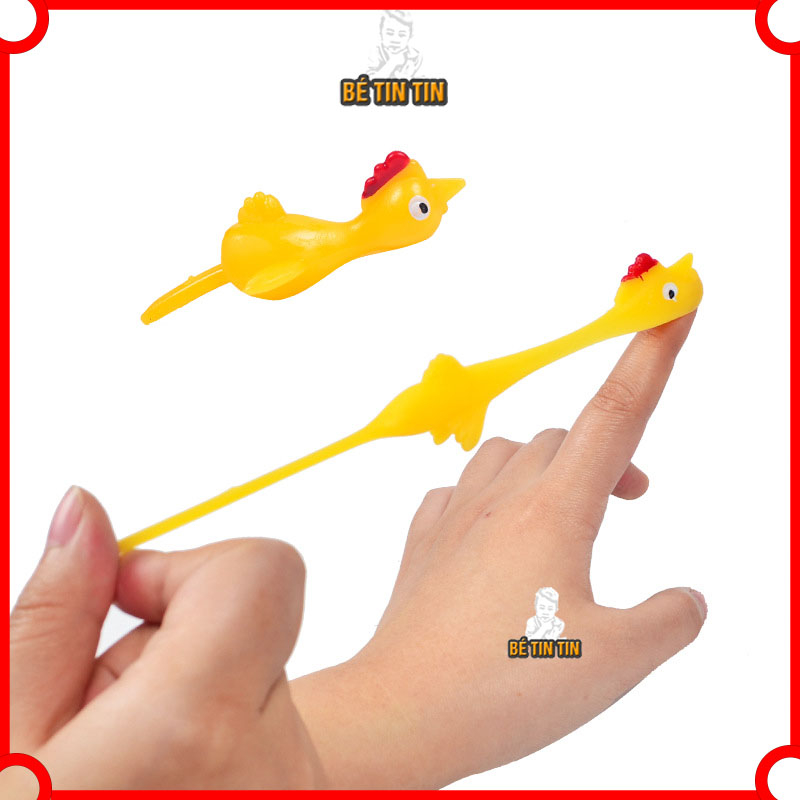 Đồ chơi bắn gà Đồ Chơi TinTin bằng cao su co giãn sử dụng ngón tay độc đáo dành cho trẻ em