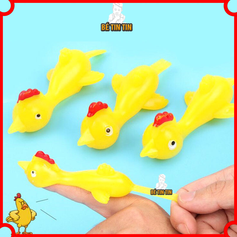 Đồ chơi bắn gà Đồ Chơi TinTin bằng cao su co giãn sử dụng ngón tay độc đáo dành cho trẻ em