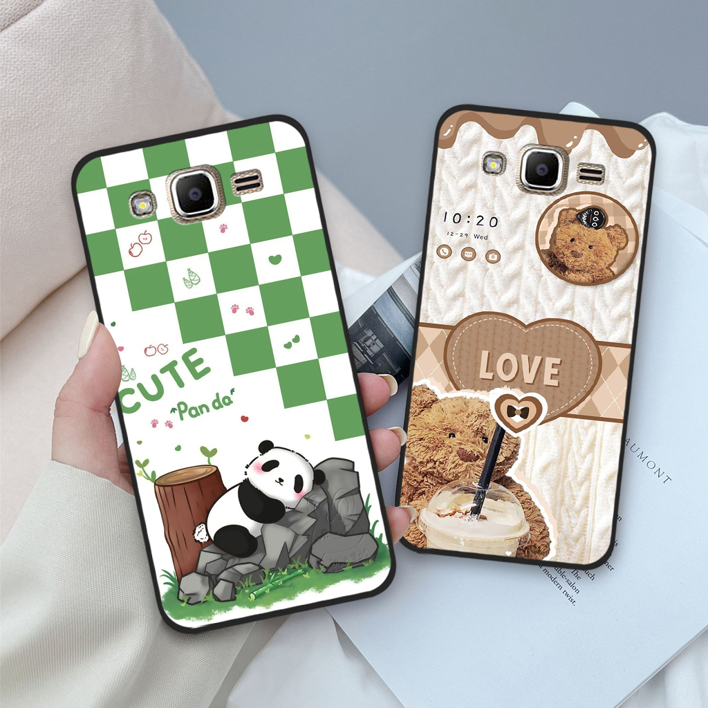 Ốp lưng Samsung J2 Prime/J3 2015/J3 2016/J5 2015/J7 2015 in hình gấu dâu Lotso, gấu nâu dễ thương