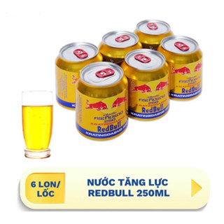 LỐC 6 LON NƯỚC TĂNG LỰC RED BULL BÒ CỤNG VIỆT