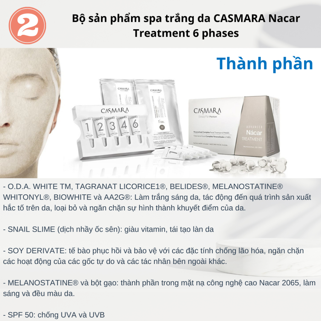 Bộ xóa nám trắng da toàn diện CASMARA Hiệu quả nhanh rõ rệt, dứt điểm nám, Dưỡng trắng, phục hồi, chống lão hóa