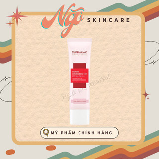 Kem chống nắng vật lý Cell Fushion C toning Hàn Quốc màu hồng nâng tone dành cho mọi loại da 50ml SPF50+/PA++++