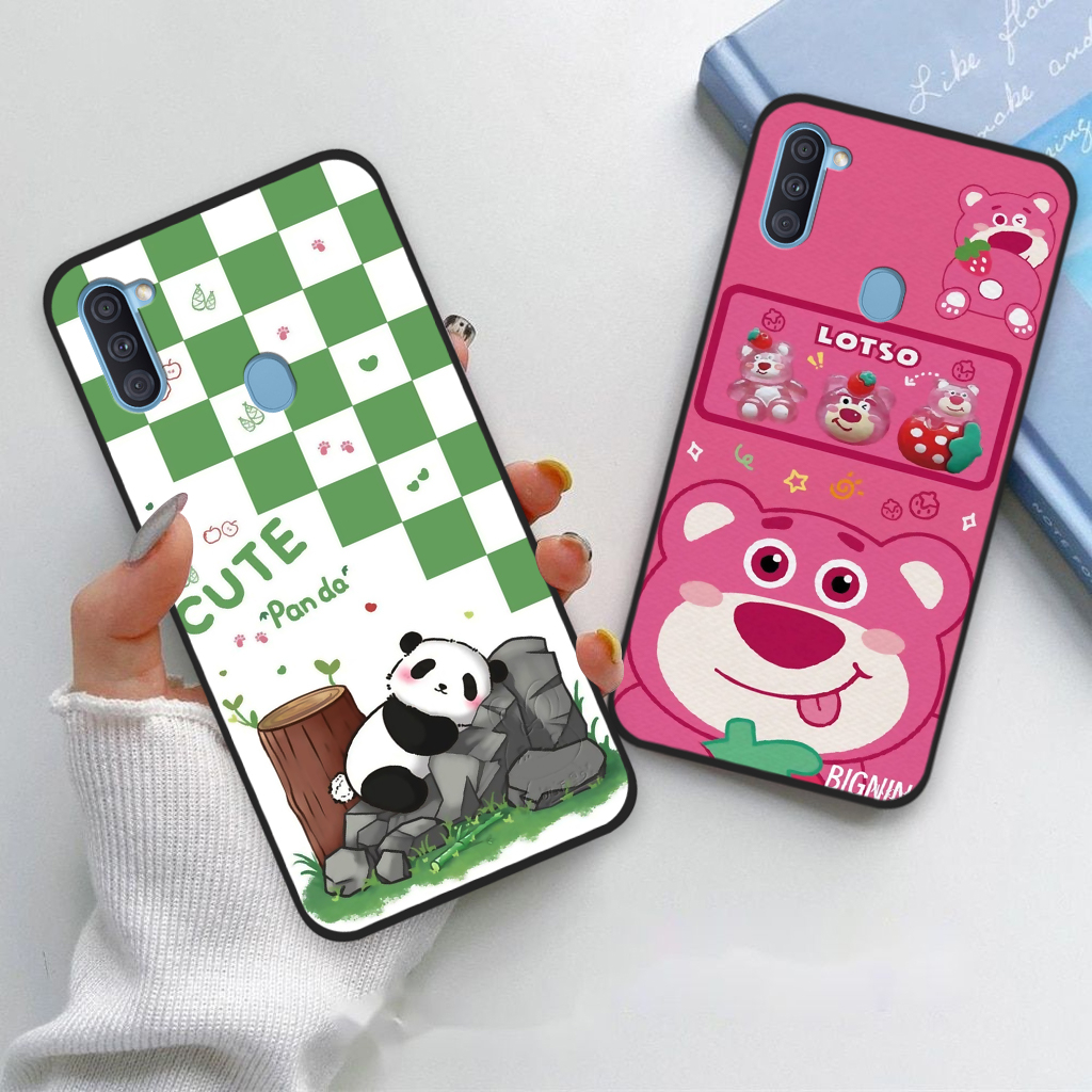 Ốp lưng Samsung A11 / M11 in hình gấu dâu Lotso, gấu nâu dễ thương