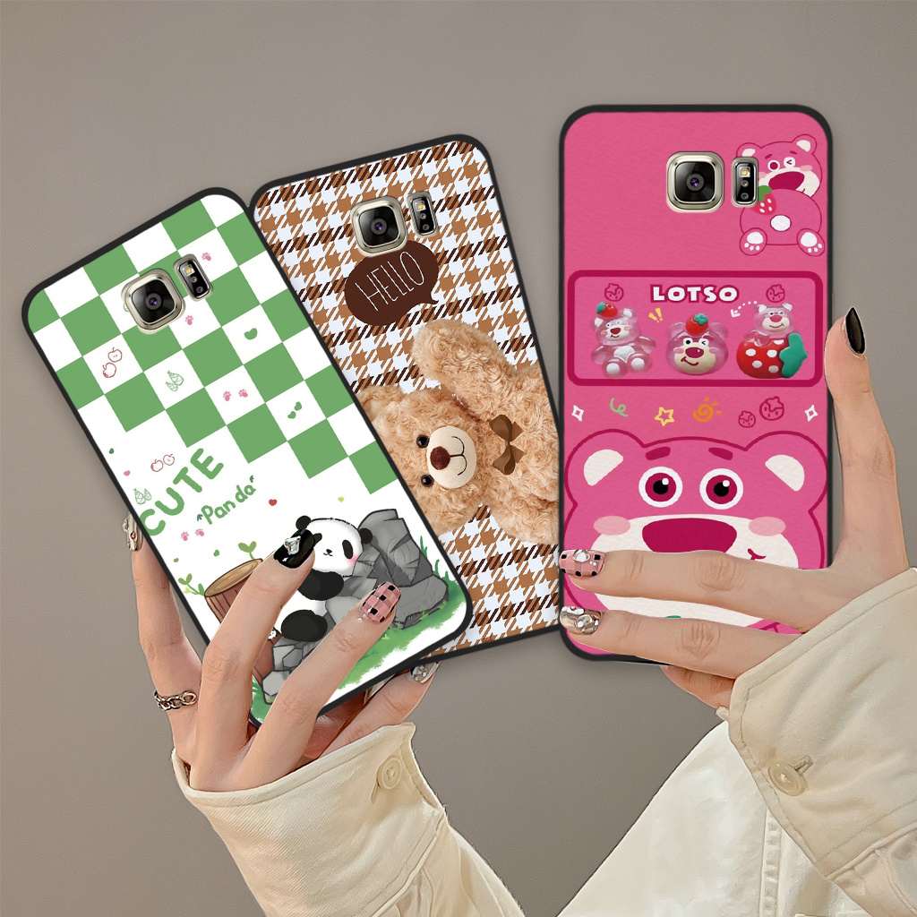 Ốp lưng Samsung S6 / S6 Edge / S7 / S7 Edge / Note 5 in hình gấu dâu Lotso, gấu nâu dễ thương