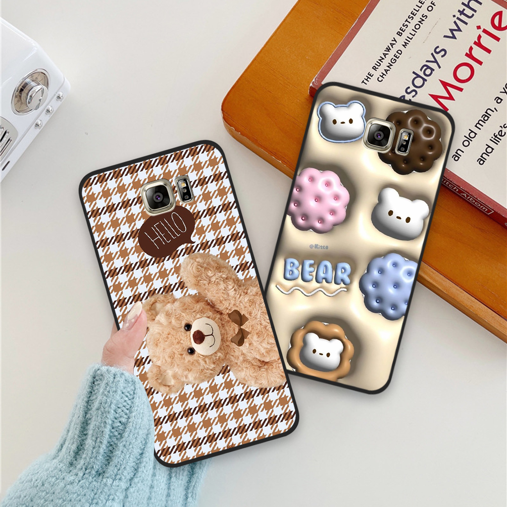 Ốp lưng Samsung S6 / S6 Edge / S7 / S7 Edge / Note 5 in hình gấu dâu Lotso, gấu nâu dễ thương