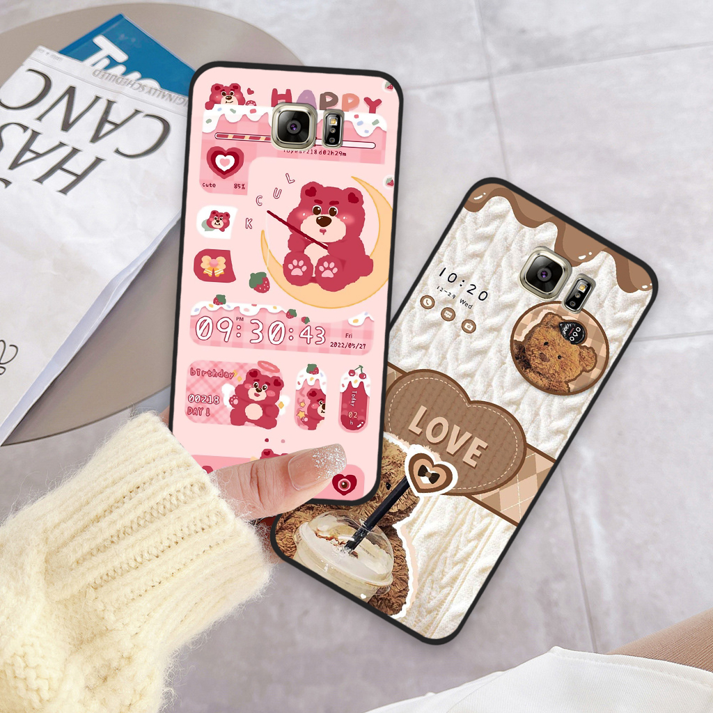 Ốp lưng Samsung S6 / S6 Edge / S7 / S7 Edge / Note 5 in hình gấu dâu Lotso, gấu nâu dễ thương