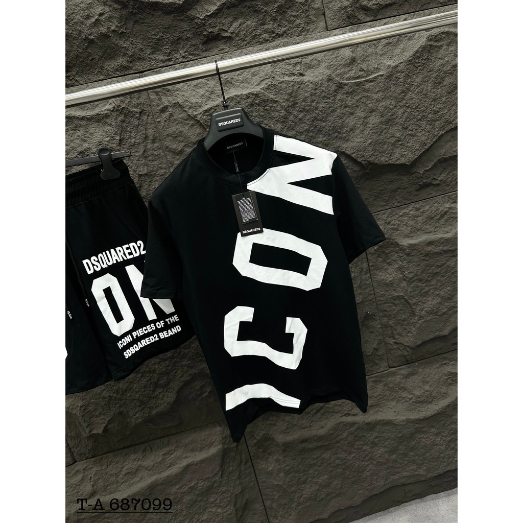 Bộ Nam ICON Chất Cotton Siêu Mát - Bộ Cộc Nam ICON Chữ Chéo Siêu Đẹp