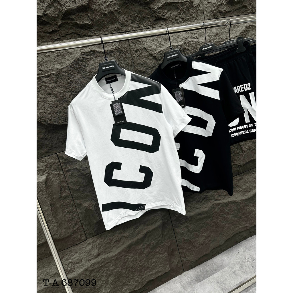 Bộ Nam ICON Chất Cotton Siêu Mát - Bộ Cộc Nam ICON Chữ Chéo Siêu Đẹp