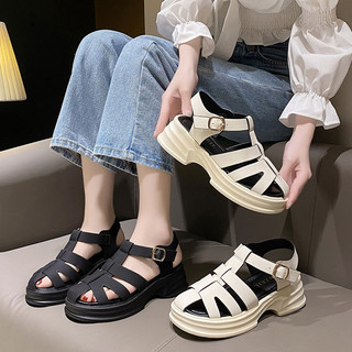  Giày nữ Sandal hàng Quảng Châu Full Hộp đan dây Ulzzang Đế Cao Su mềm phong Cách Vintage  Sandal nữ hàng cao cấp 