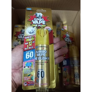 Bình xịt muỗi jumbo vape one push 60 lần xịt