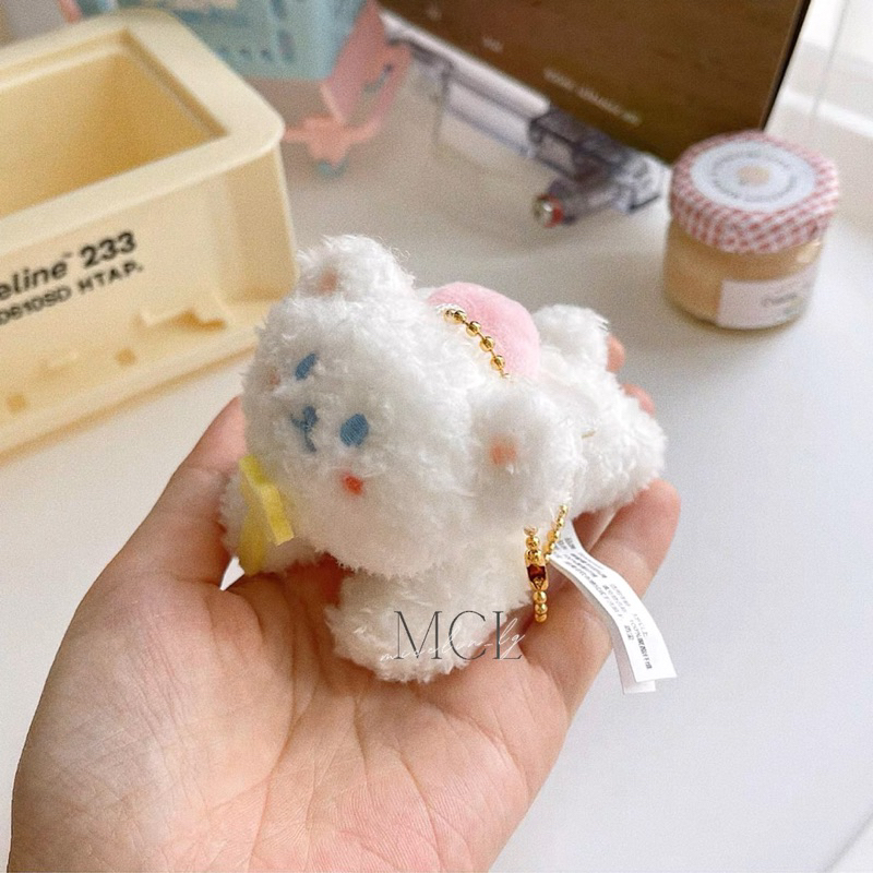 Móc khoá gấu trắng cute