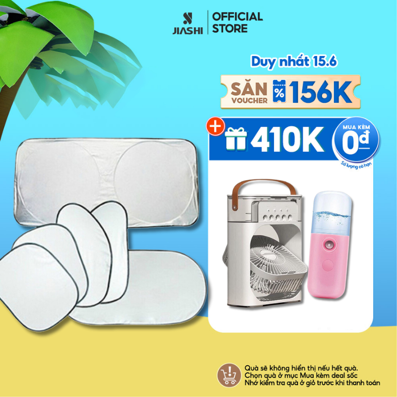 Tấm che nắng cửa kính ô tô JIASHI miếng che kính hai bên cửa và mặt sau xe hơi cao cấp cách nhiệt chống tia UV TCO01