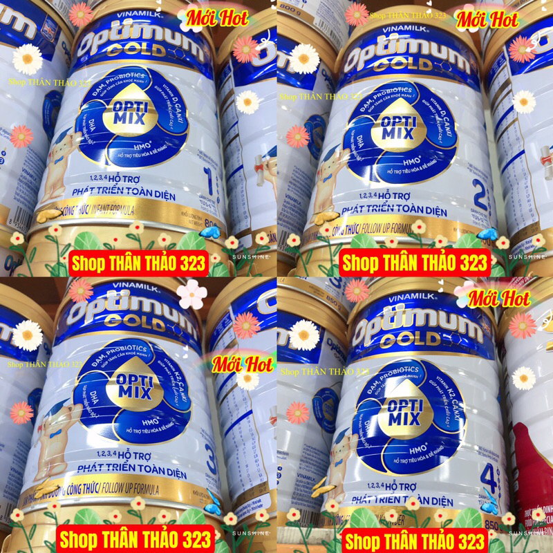 Sữa Bột Optimum Gold 3-Gold 4 Lon 850g