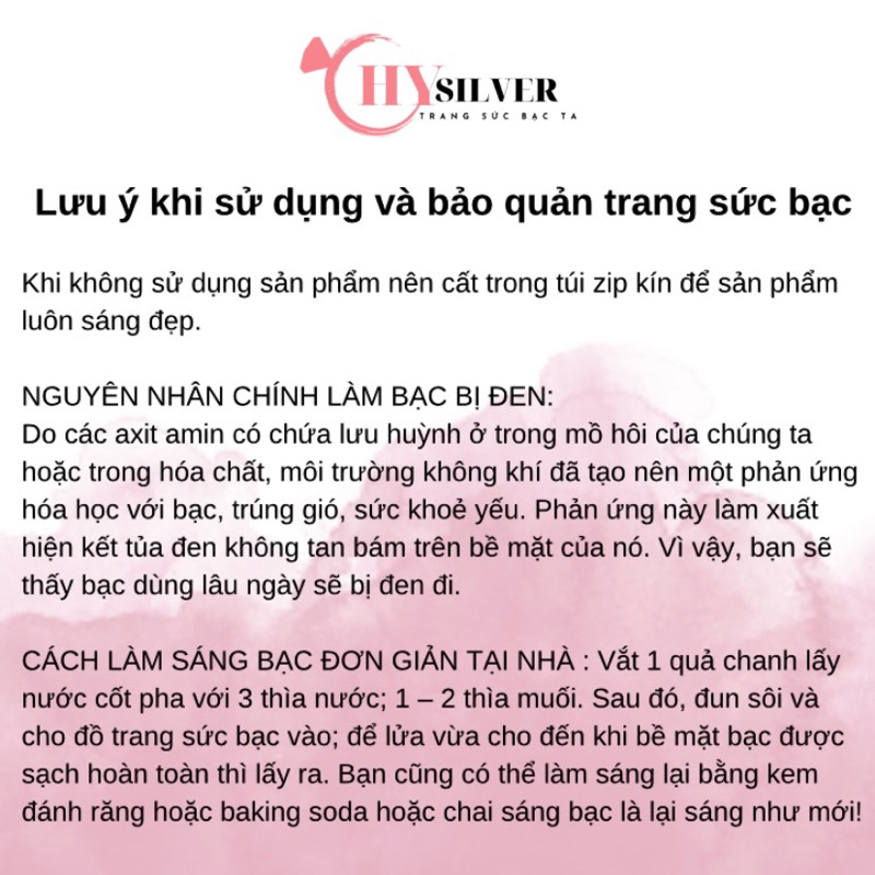 Lắc chân bạc ta dây mì vuông dày dặn mix bi lắc tay lắc chân nữ bạc thật CHY SILVER