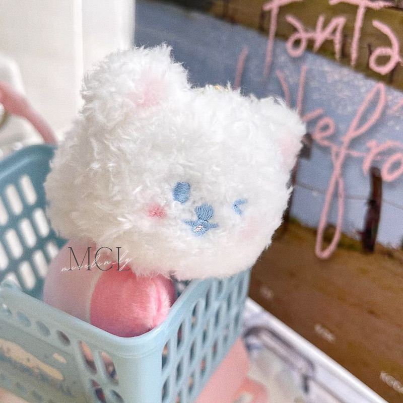 Móc khoá gấu trắng cute