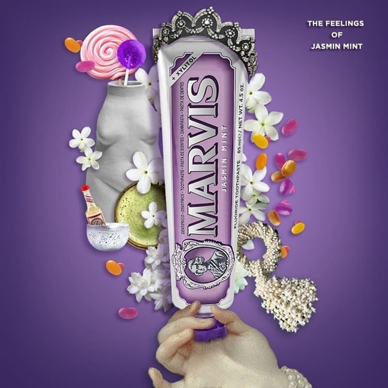 ☀️KEM ĐÁNH RĂNG 𝐌𝐀𝐑𝐕𝐈𝐒 𝐂𝐋𝐀𝐒𝐒𝐈𝐂 𝐉𝐀𝐒𝐌𝐈𝐍 𝐌𝐈𝐍𝐓 TÍM 𝟖𝟓𝐦𝐥