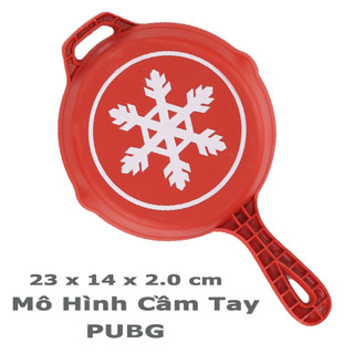 Đồ chơi mô hình cầm tay Chảo Tuyết và chảo Hồng Tâm PUBG - Phụ kiện nhựa trò chơi chiến trường sinh tồn