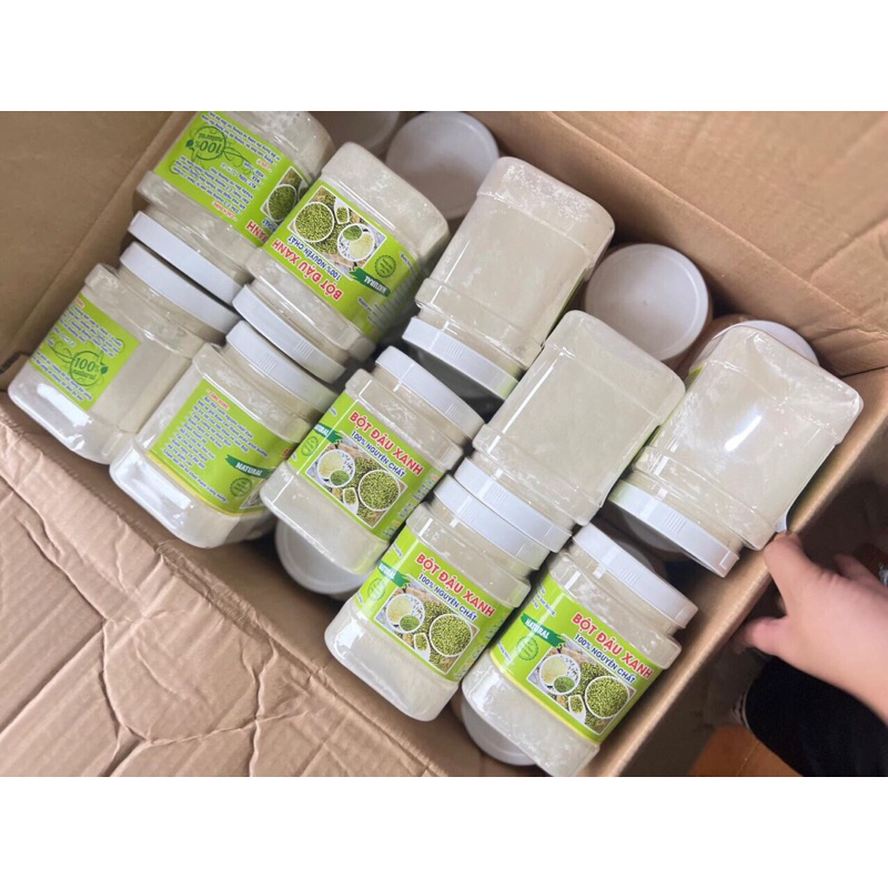 Bột Đậu Xanh Nguyên Chất Hũ 500gr