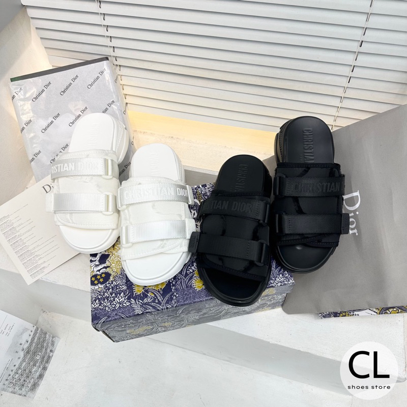 Dép sandal nữ 2 quai dán 3 phân cao cấp