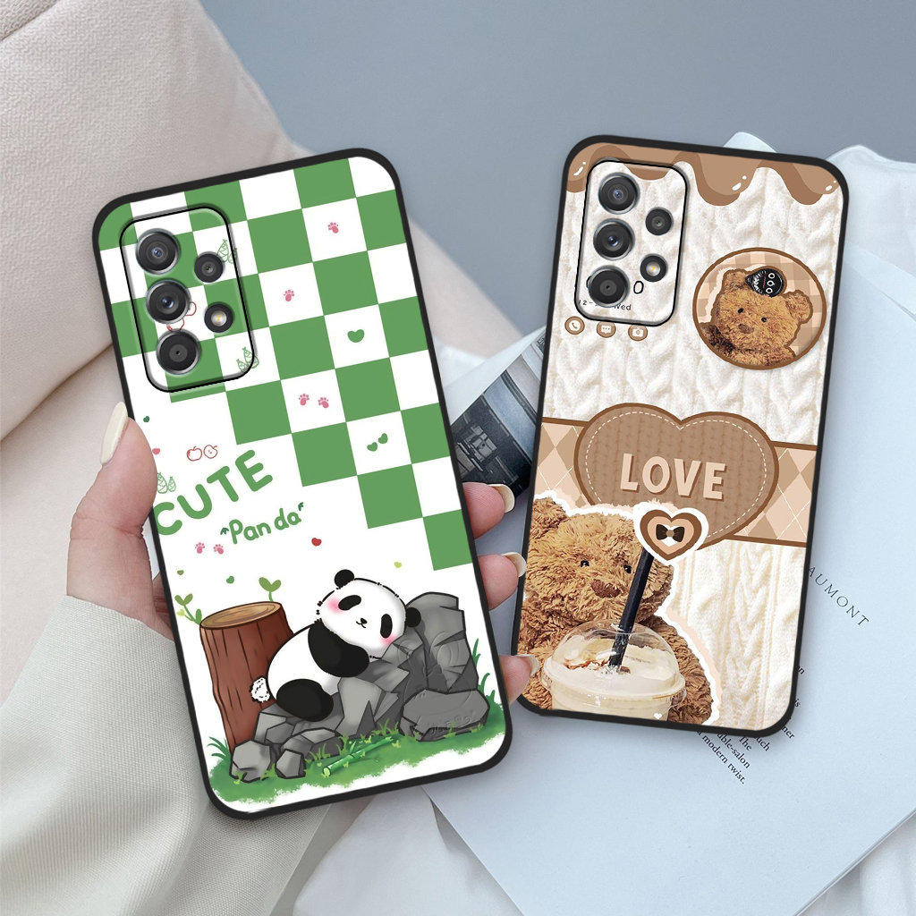 Ốp lưng Samsung A32 4G 5G / A52 / A52s 5G / A72 in hình gấu dâu Lotso, gấu nâu dễ thương