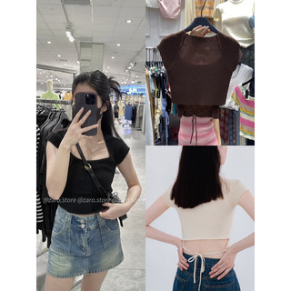 Áo mongtoghi cổ vuông thắt sau [HÌNH THẬT SHOP CHỤP]