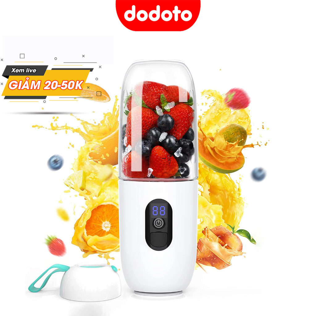 Máy xay sinh tố cầm tay dodoto 6 lưỡi công suất 120w dung tích 460ml xay đá, dodoto shop