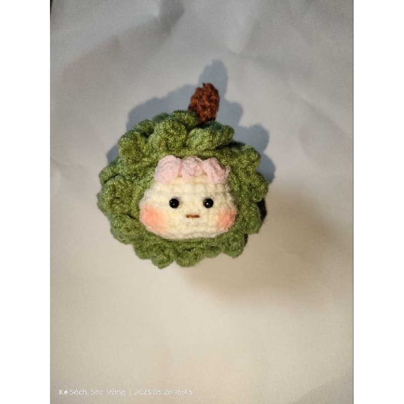 moc khoa len hình trái sầu riêng cute