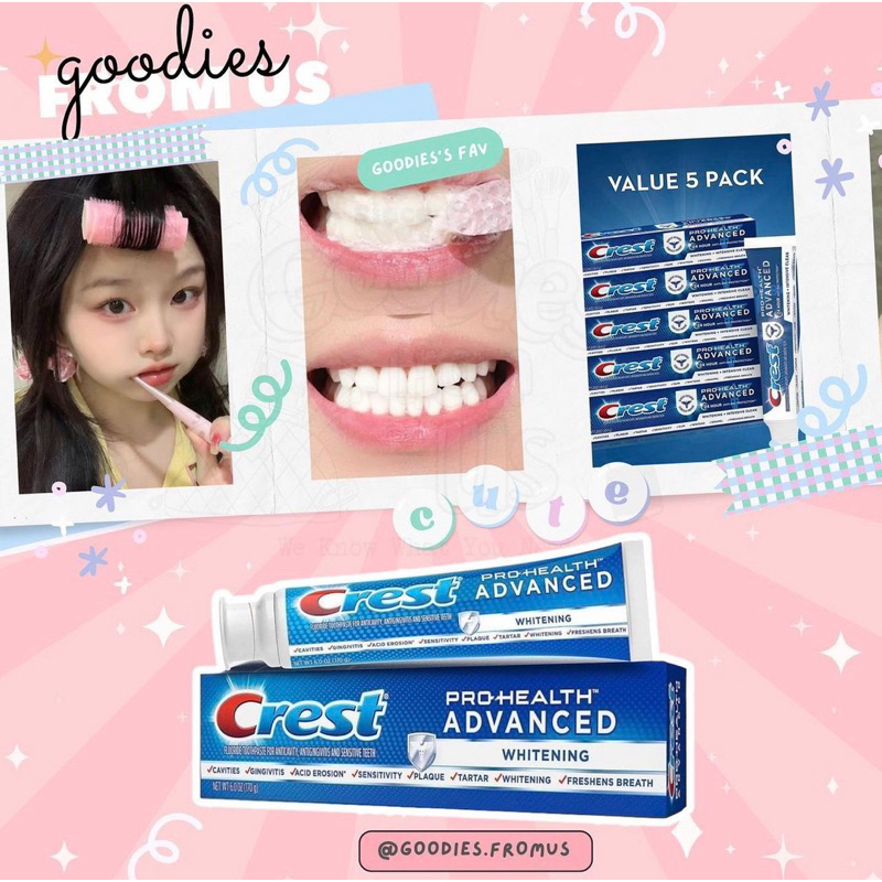 Kem đánh răng CREST Pro-Health Advanced Whitening SALE 50% !!