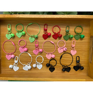 Móc khoá phối charm trái tim