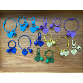 Móc khoá phối charm trái tim