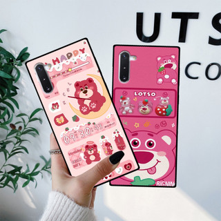 Ốp lưng samsung note 10 / note 10 plus / note 10+ in hình gấu dâu lotso, gấu nâu dễ thương