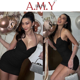 [Bikini A.M.Y] Đầm cổ V hở Lưng Thiết Kế Mới Thời Trang mùa Hè Quyến Rũ cho nữ 2023