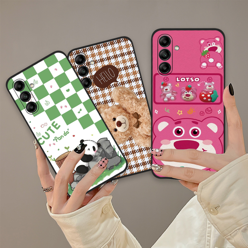 Ốp lưng Samsung A04s / A13 5G in hình gấu dâu Lotso, gấu nâu dễ thương