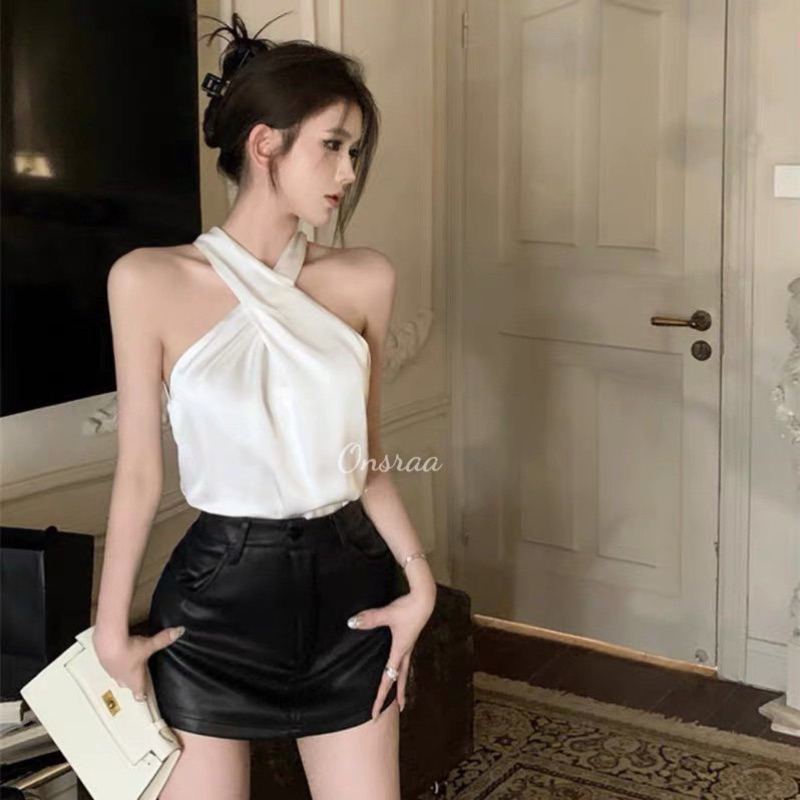 ✅🌼ÁO CỔ YẾM XỊN XÒ  KHÔNG HỞ LƯNG ĐẸP QUÁ NHA NÀNG ƠI✅
