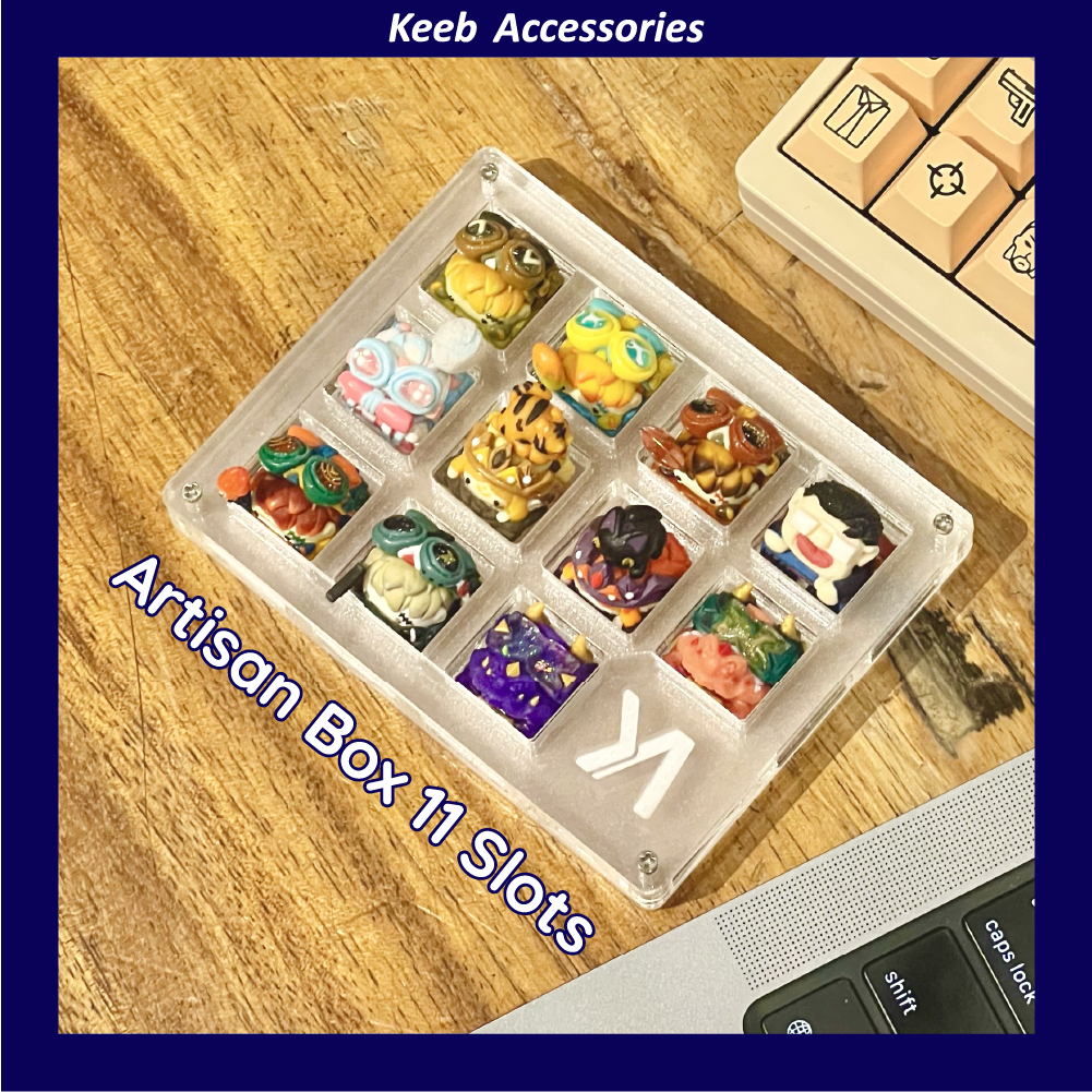 Artisan Box KA | Kệ trưng artisan Keycap Mica  | Mica Laser siêu dày | Keeb Accessories