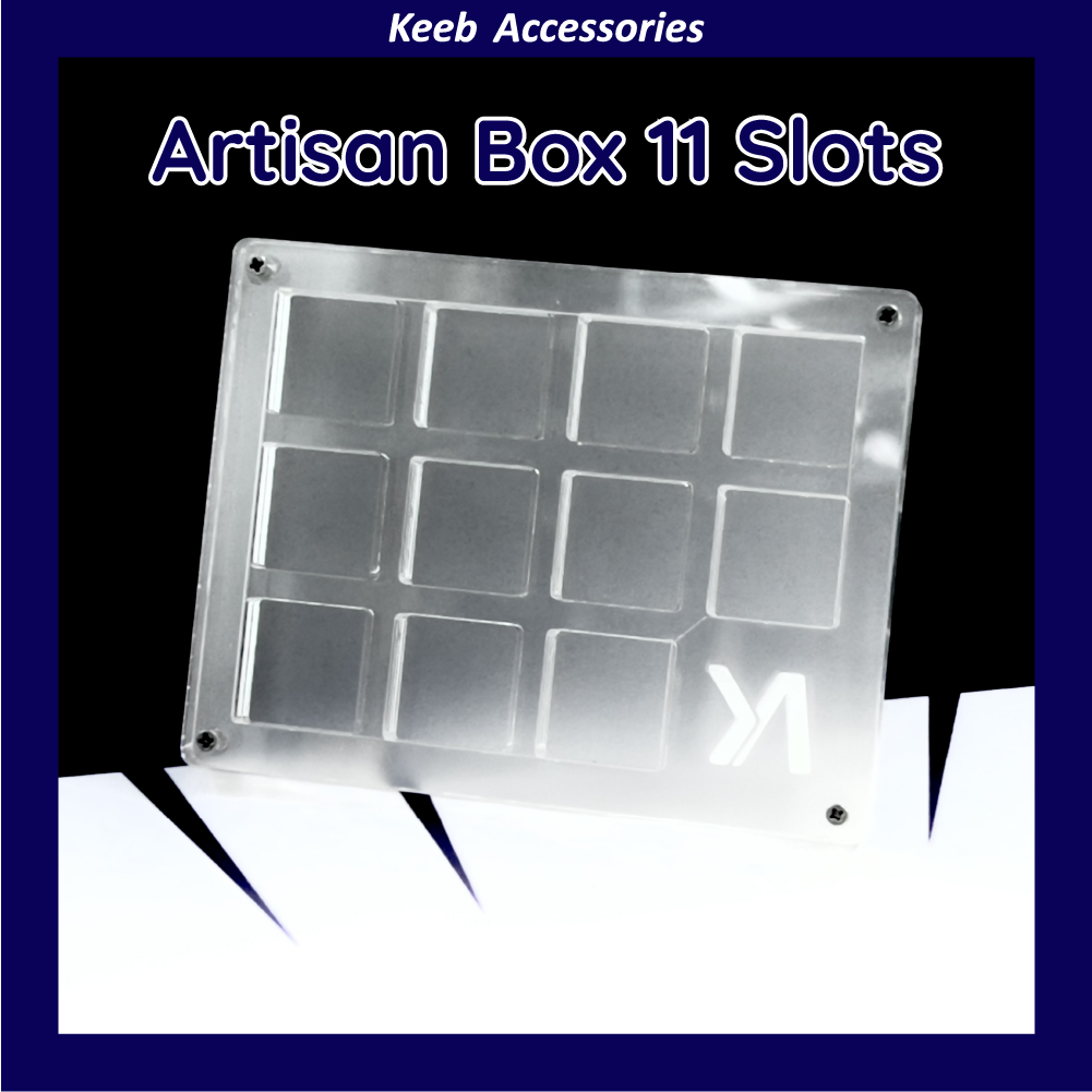 Artisan Box KA | Kệ trưng artisan Keycap Mica  | Mica Laser siêu dày | Keeb Accessories