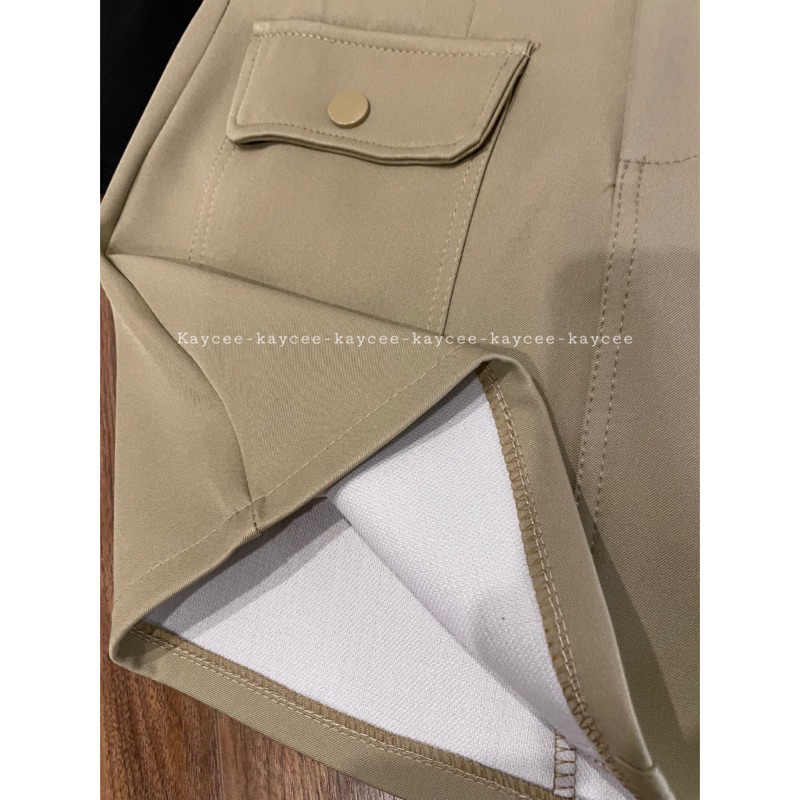 BECKY SKIRT - Chân váy ngắn kaki túi hộp hàng loại 1 giá tốt