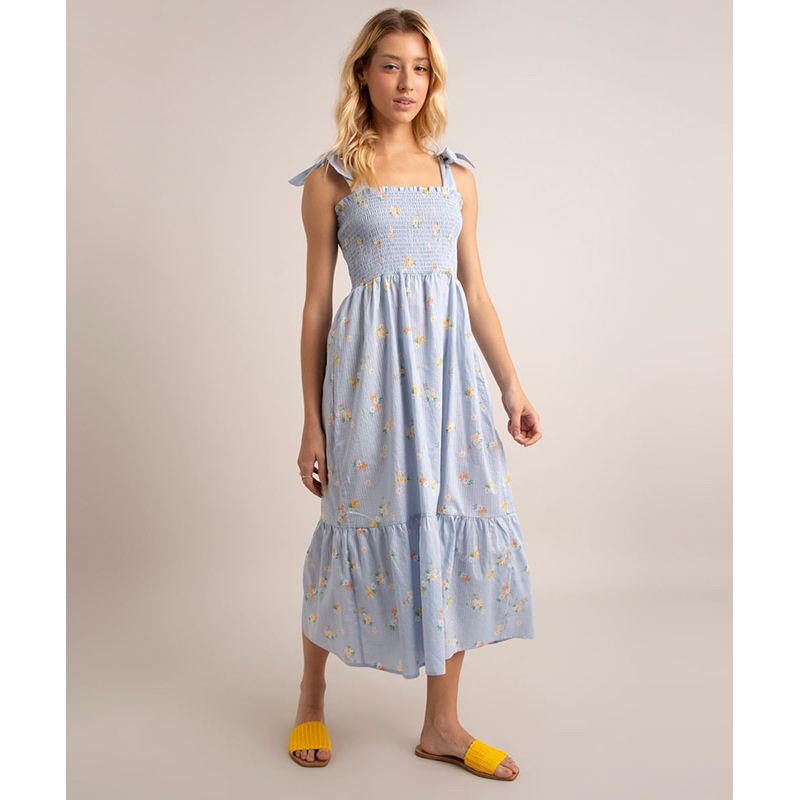 Váy midi in hoa nhí CA xuất xịn tqxk