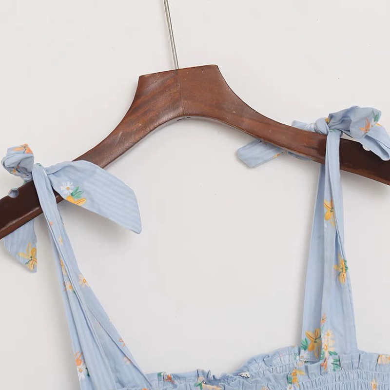 Váy midi in hoa nhí CA xuất xịn tqxk