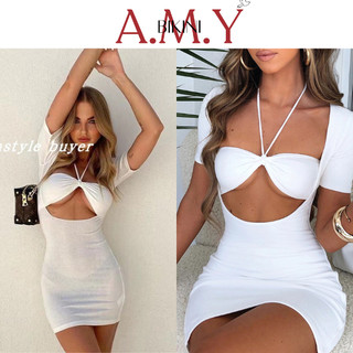 [Bikini A.M.Y] Đầm Body Sexy hở Ngực Thiết Kế đi tiệc Sang Trọng Cho Nữ