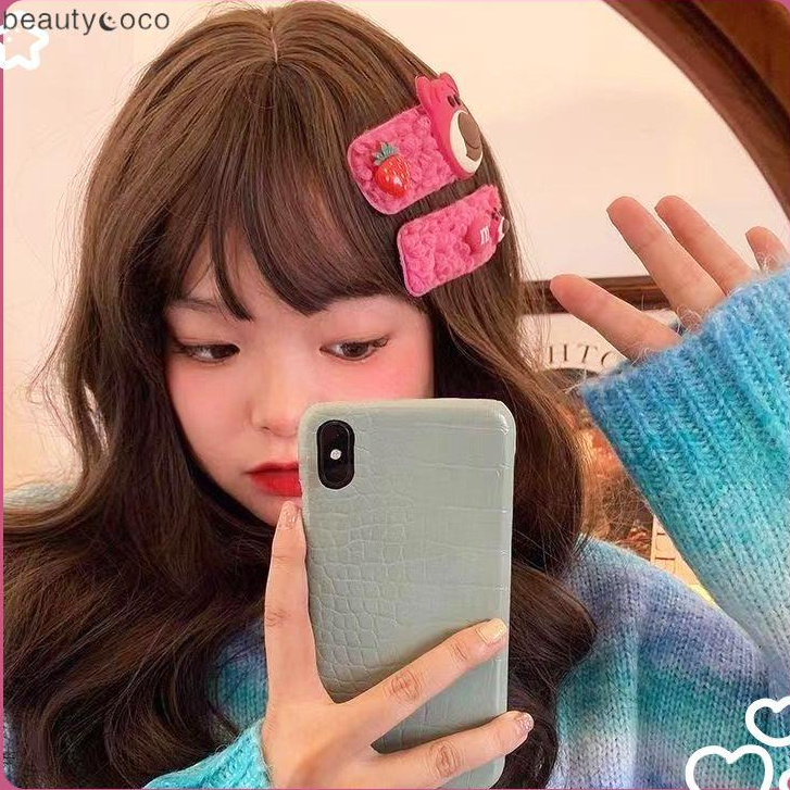 Beautycoco🍊Kẹp Tóc Lông Cừu Giả Kiểu Hoạt Hình Đáng Yêu