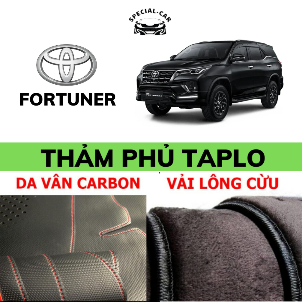 Thảm phủ Taplo Xe Toyota Fortuner Đời 2017-2023 cao cấp